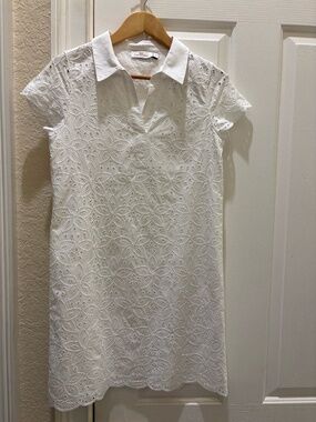 NWOT VINEYARD VINES WOMEN'S EYELET DRESS - WHITE